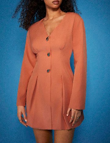 Rochie scurta SHEIN, portocaliu