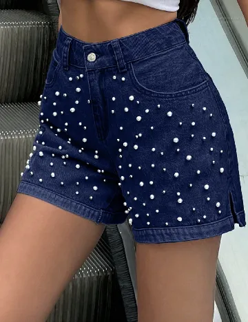 Pantaloni scurti SHEIN, bleumarin