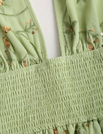 Rochie scurta SHEIN, verde