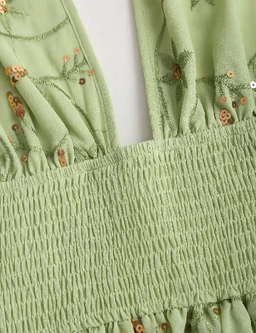 Rochie scurta SHEIN, verde