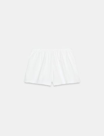 Pantaloni scurti Zara, alb