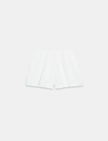 Pantaloni scurti Zara, alb
