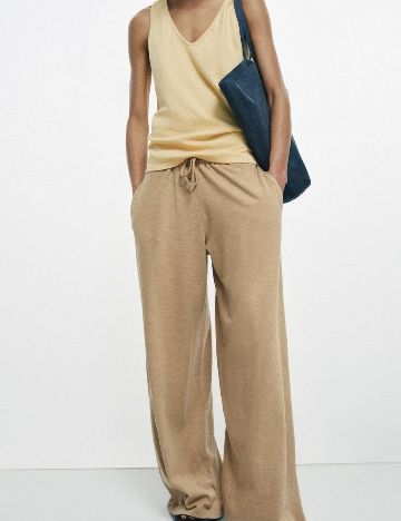 Pantaloni Zara, maro