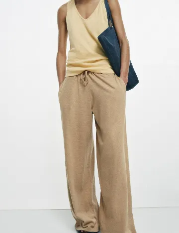 Pantaloni Zara, maro