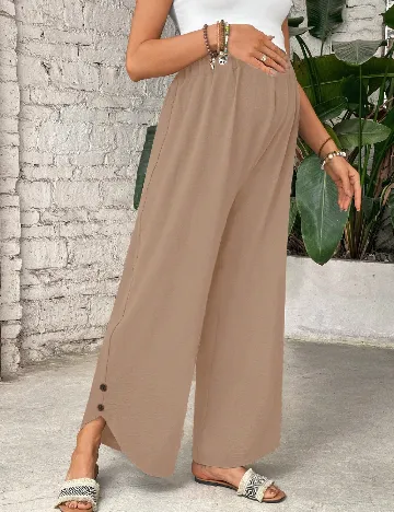 Pantaloni SHEIN Maternity, maro