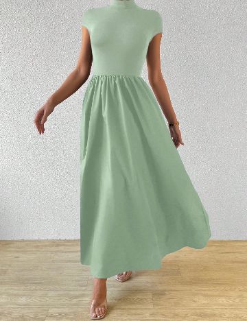 Rochie lunga SHEIN, verde