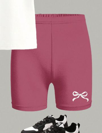 Compleu Shein Kids, alb/roz