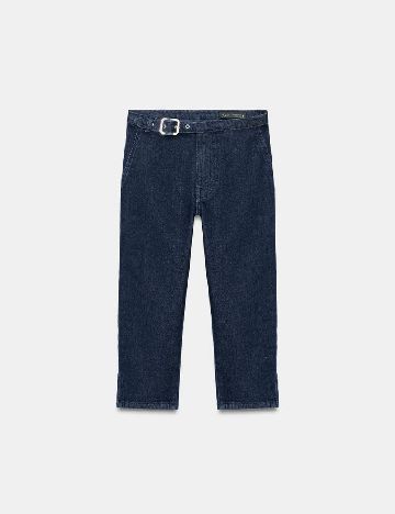 Pantaloni trei sferturi Zara, bleumarin