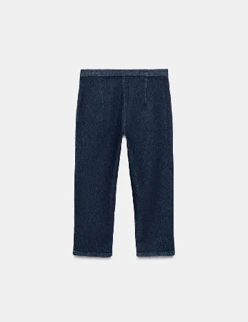 Pantaloni trei sferturi Zara, bleumarin