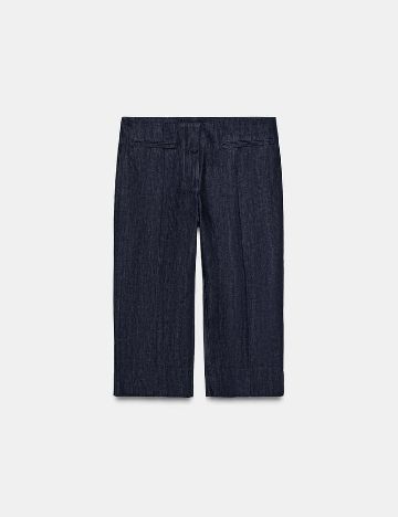Pantaloni trei sferturi Zara, bleumarin