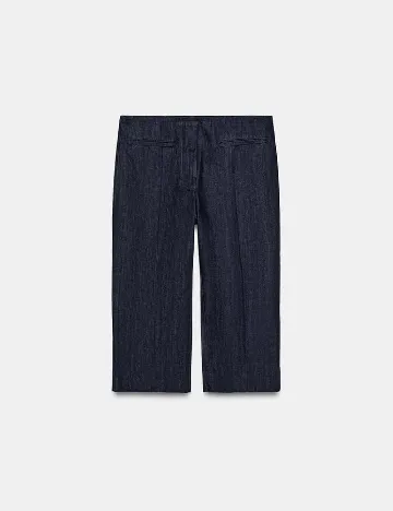 Pantaloni trei sferturi Zara, bleumarin