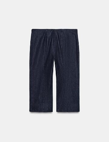 Pantaloni trei sferturi Zara, bleumarin