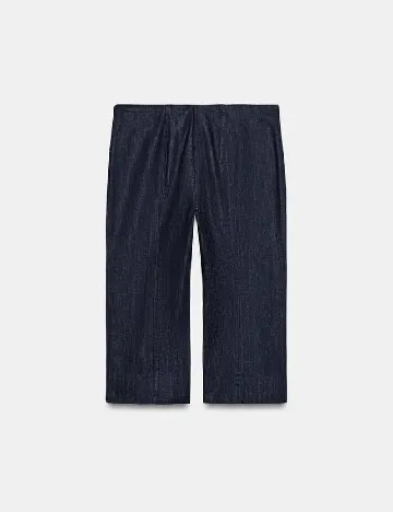 Pantaloni trei sferturi Zara, bleumarin