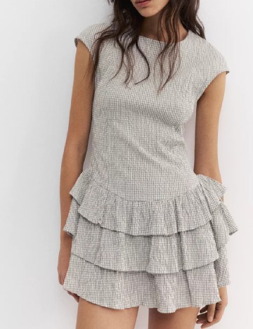 Rochie scurta Pull&Bear, gri