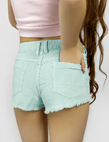 Pantaloni scurti Pull&Bear, turcoaz