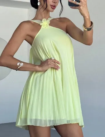 Rochie scurta SHEIN, verde deschis