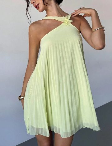 Rochie scurta SHEIN, verde deschis