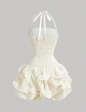 Rochie scurta SHEIN, ecru