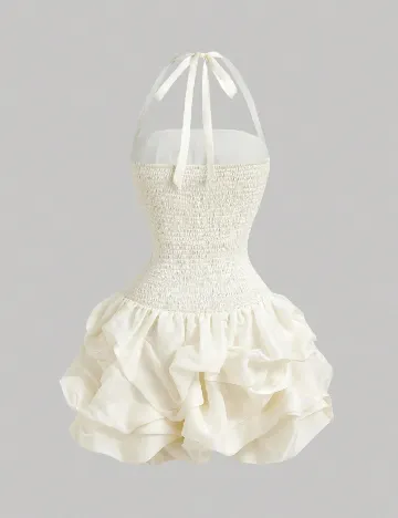 Rochie scurta SHEIN, ecru