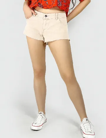 Pantaloni scurti Pull&Bear, crem