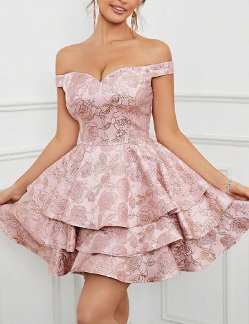 Rochie scurta SHEIN, roz