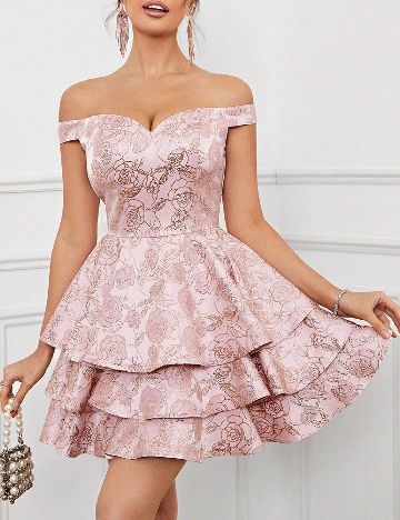 Rochie scurta SHEIN, roz