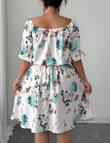 Rochie scurta SHEIN CURVE, alb