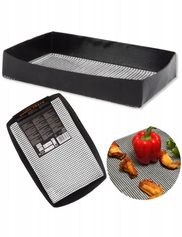 Tava antiaderenta pentru gratar Big Jeff, negru