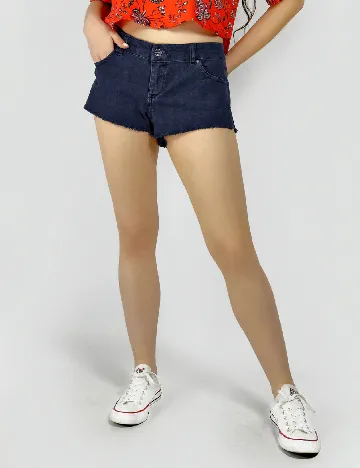 Pantaloni scurti Pull&Bear, bleumarin inchis