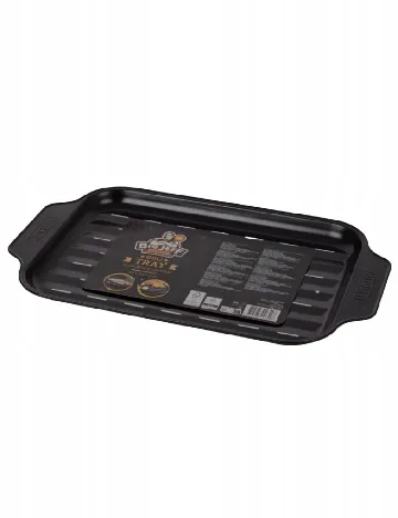 Tava antiaderenta pentru gratar Big Jeff, negru