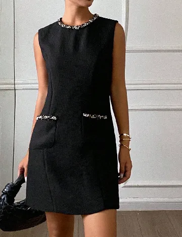 Rochie scurta Dazy, negru