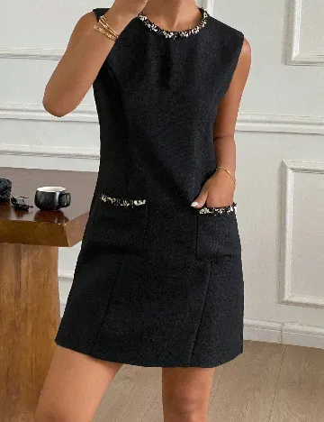 Rochie scurta Dazy, negru