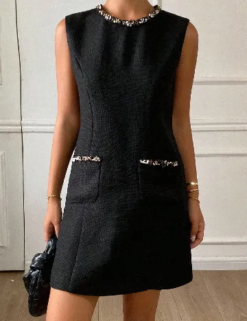 Rochie scurta Dazy, negru