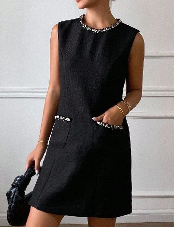 Rochie scurta Dazy, negru