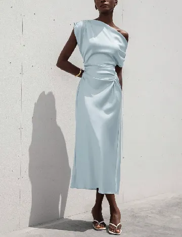 Rochie medie Aveloria, albastru