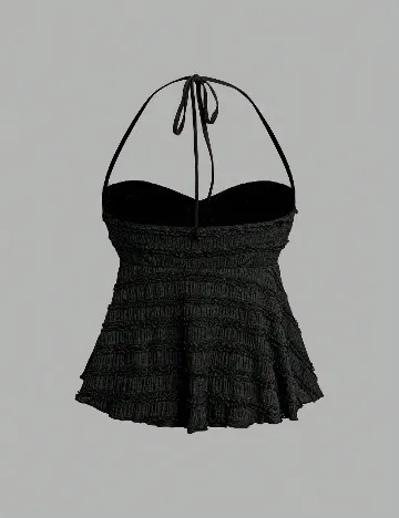 Top SHEIN CURVE, negru