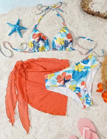 Costum de baie SHEIN, mix culori