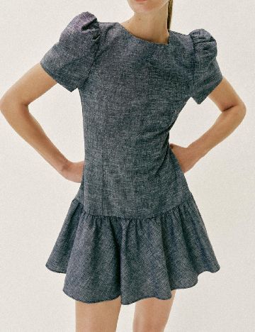 Rochie scurta Zara, albastru