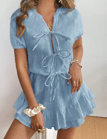 Salopeta SHEIN, albastru