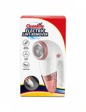 Aparat pentru scame CleanRite, roz/alb