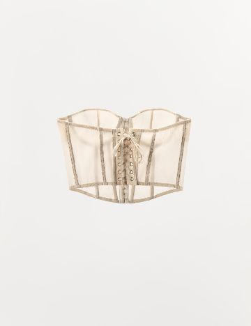 Corset Zara, crem