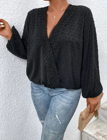 Bluza SHEIN CURVE, negru