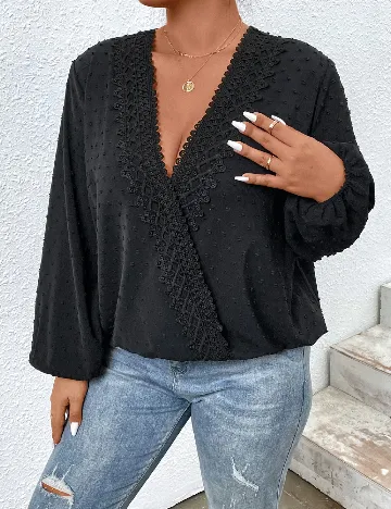 Bluza SHEIN CURVE, negru