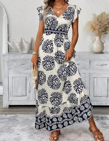 Rochie lunga SHEIN, ecru