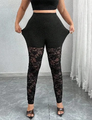 Pantaloni SHEIN CURVE, negru