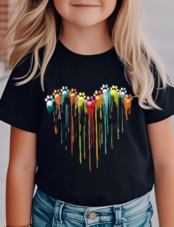 Tricou Shein Kids, negru