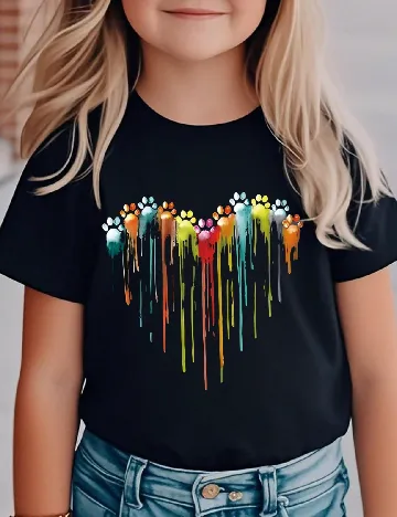 Tricou Shein Kids, negru