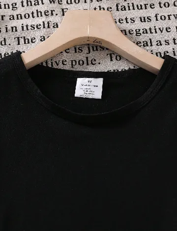 Tricou Shein Kids, negru