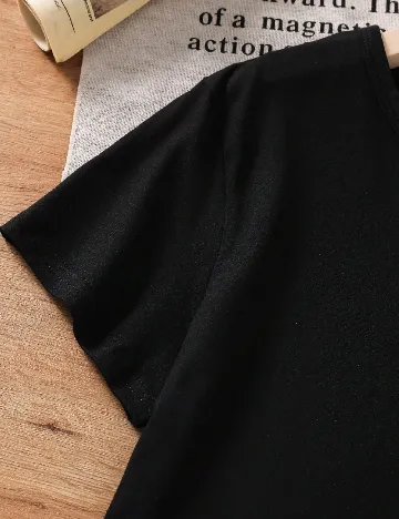 Tricou Shein Kids, negru