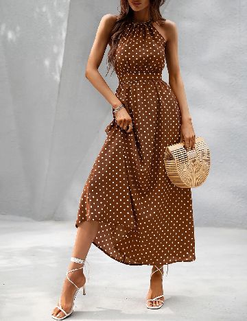 Rochie lunga SHEIN, maro